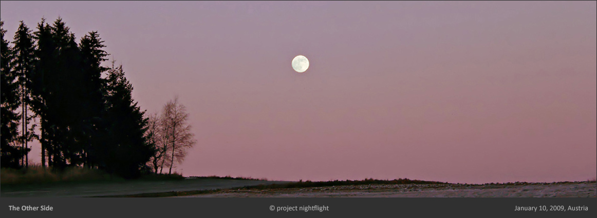 full moon rise in winter time by project nightflight