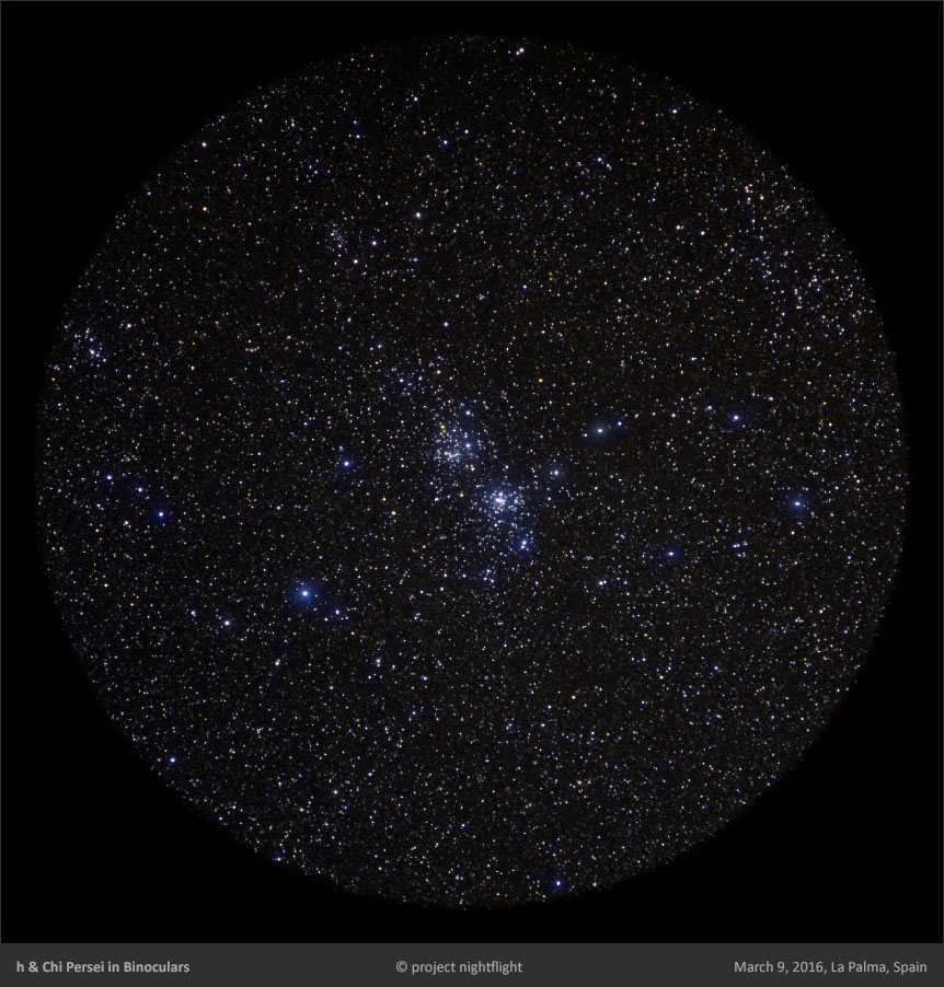 double cluster h & Chi Per seen through binoculars
